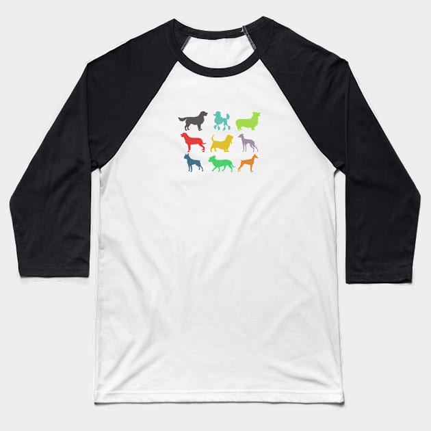 Dogs Baseball T-Shirt by nyah14